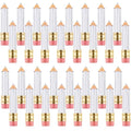 Blulu 24 Pcs 5 ml Empty Pencil Lip Gloss Tubes Bulk, Pencil Shaped Lip Gloss Containers Clear Mini Refillable Lips Balm Tubes DIY Cute Teacher Appreciation Week Gift Teachers' Day Gift for Women