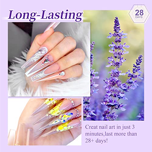 Saviland Builder Nail Gel Set Clear Nude Nail Strengthen Gel with 100G Large Capacity Clear Builder Nail Gel