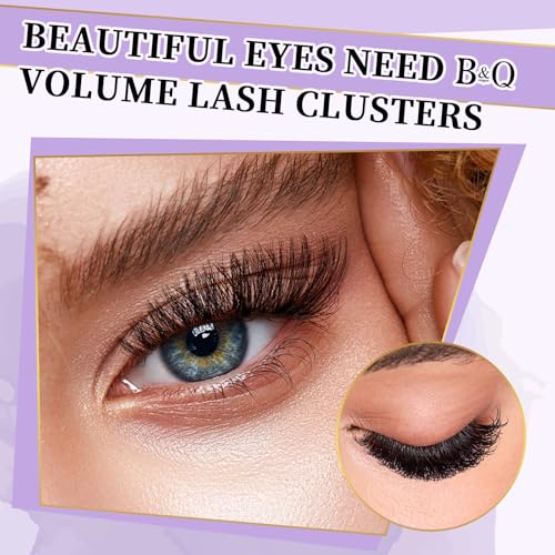 Lash Clusters F01 Fluffy Individual Lashes 84 Pcs Ultralight Eyelash Clusters DIY Cluster Eyelash Extensions at Home Wispy Lash Extension Light as Feather Cluster Lashes (F01-D-8-18mm)