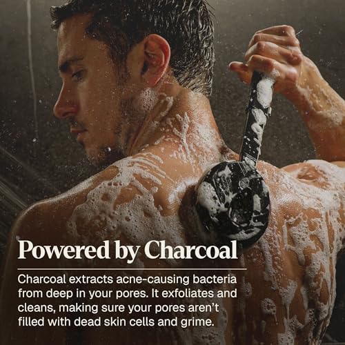 Black Wolf Moisturizing Body Wash & Charcoal Face Wash Set for Men - Daily Grooming & Hygiene Essentials for Mens Skin Care