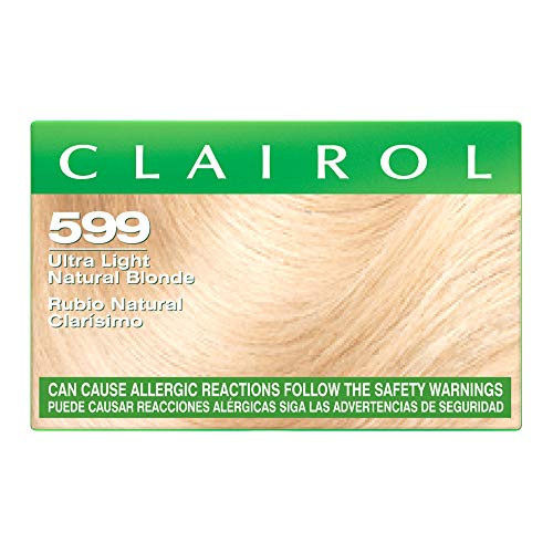 Clairol Balsam Permanent Hair Dye, 599 Ultra Light Natural Blonde Hair Color, Pack of 3