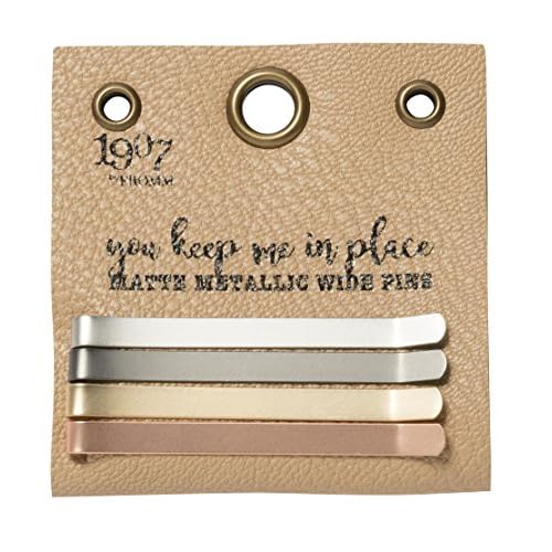 Diane 1907 Metallic Wide Bobby Pins, 4 Pack (4 Count, Unisex, Adults)