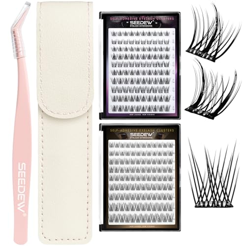 (Mix-and-Match, Endless Possibilities) SEEDEW 3 Pieces Combinations of DIY Lashes (Tweezer P02 + ABA + Natural)