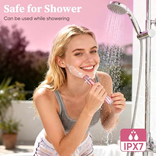 Bikini Trimmer for Women ? 2-in-1 Replaceable Women's Facial Razor, Ceramic Blade,Intimate Area Hair Remover, Facial & Body Hair Remover