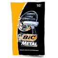 Bic Metal Quality Disposable Men's Shaving Razors, Best Single Blade, 10X10-count