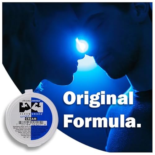 Elbow Grease Original Massage Quickie Cream (Unscented, 1oz) A Rich, Smooth and Effective Therapeutic & Personal Massage