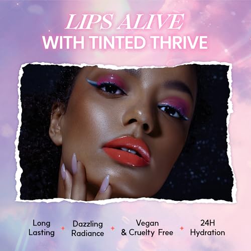 Glowing Color Lip Balm 0.35 Oz| Hydrating Lip Balm Lip Gloss for Girls | Vegan Lip Balm & Lip Plumping Gloss | Lip Glowy Balm & Lip Care for Dry Lips | Moisturizing Lip Balm Shining Berry