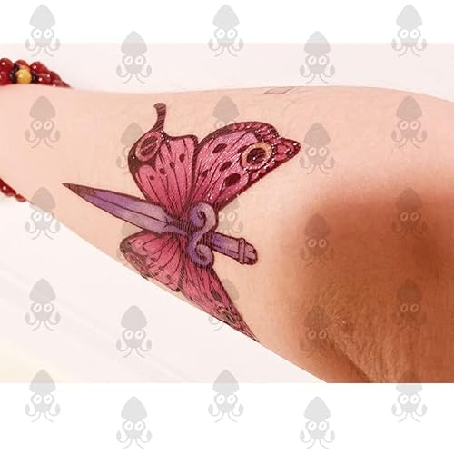 Jolyne Cujoh Butterfly Arm Tattoos JOJO Star Birthmark Stickers (Purple set)