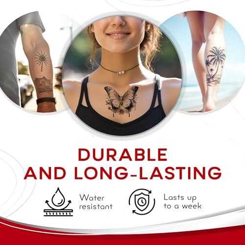 BubblePop! Printable Temporary Tattoo Paper for Laser Printer - Skin-Safe, Water-Resistant Tattoo Paper for Printer - Make Your Own Temporary Tattoos with Blank 8.5x11¡± Sheets - 10 Set