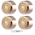 Flawless Replacement Heads Gen 3, 4 Pack - Compatible with 3rd Generation Flawless Facial Hair Remover, Replacement Heads for Flawless Facial Hair Remover Generation 3