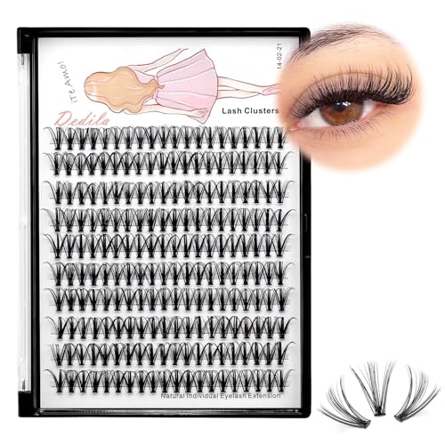 8-22mm to Choose 20D/40D/60D/80D/100D Individual False Eyelashes Makeup Cluster Eyelashes Thickness 0.07mm D Curl Natural long Black Soft 3D Eye Lashes Extensions (20D-12mm)
