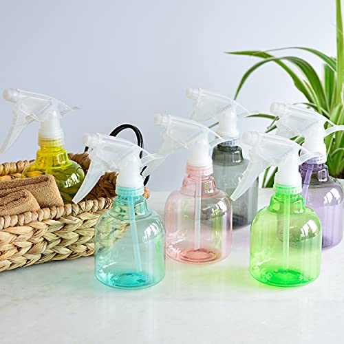 Youngever 6 Pack 8 Ounce Empty Plastic Spray Bottles (Green)