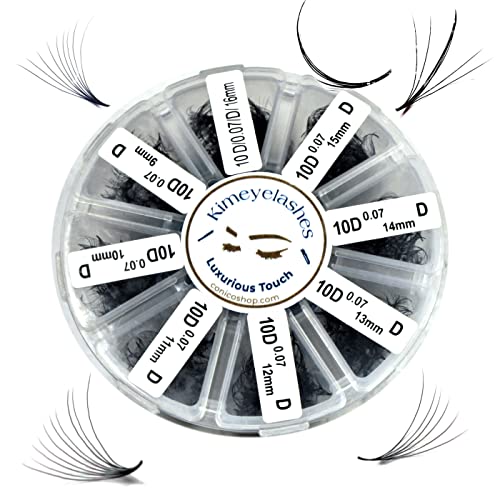 1000 Premade volume fans Mixed lengths 9-16mm loose Fans C, D Curl. Handmade eyelash extensions supplies Russian volume lash Wispy promade fan 4D 5D 6D 7D 8D 9D 10D (6D 0.07 - Curl D)