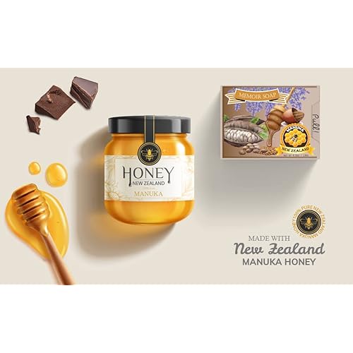 Memoir Natural Sensitive Baby Soap ? New Zealand Manuka Honey, Lavender Oil, Probiotic | Great for Atopic Dermatitis, Eczema, Psoriasis, Itchy, Dry & Sensitive Skin | 4.5oz | Body Wash, Shampoo
