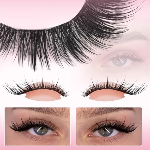 Fairy Lash Clusters Kit Wispy Cat Eye Lash Extensions Kit Natural Cluster Eyelash Extensions Kit with Lash Bond and Seal Fox Eye Individual Lashes Kit 7MM-15MM 133Pcs