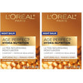 L'Oreal Paris Skincare Age Perfect Hydra Nutrition Ultra Nourishing Honey Night Balm,Face Moisturizer to Comfort,Improve Resilience on Dry Skin,Manuka Honey and Nurturing Oils,1.7 oz.,(Pack of 2)