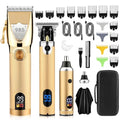 Professional Hair Clippers Hair Trimmer for Men,Beard Trimmer Nose Hair Trimmer Set,Cordless Electric shavers Razor for Men,Barber Clippers T-Blade Trimmer Haircutting Grooming Kit