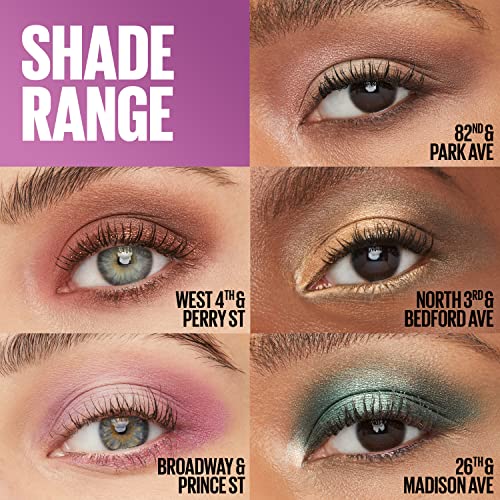 Maybelline New York Shadow Blocks Shadow Blocks Eyeshadow Palette, Stacked Eye Shadow Trio, North 3rd & Bedford Ave, 0.08 oz