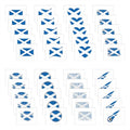 Meme Series Womaha 40 Pcs Individual Scotland Flag Temporary Tattoos for Kids Football Temporary Face Tattoos¡¦