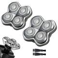 Pro 4 Shaver Replacement Heads Compatible with Skul Pitbulls Gold PRO, Silver PRO, Platinum PRO, Butterfly Kiss PRO Head Shavers, Floating 4 Heads for a Fast, Close and Smooth Shave (2 Pcs)