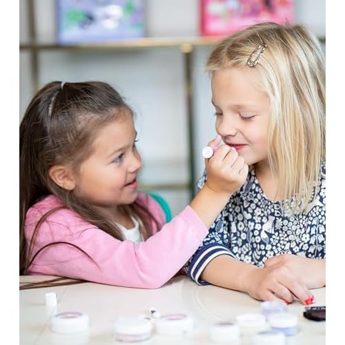 Klee Naturals Mineral Blush and Lip Shimmer Makeup Kit. Gentle and Non-Toxic. Kid-Friendly. Made in USA. (Rainbow Glitz)