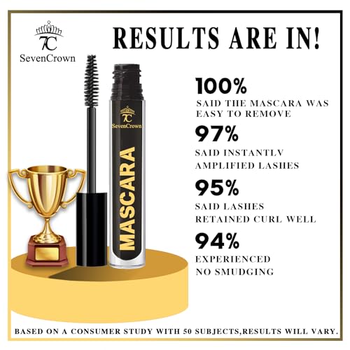 Mascara Black Waterproof Volume & Vegan & Cruelty Free Mascara Makeup Set Holiday Gift for Beauty Lovers