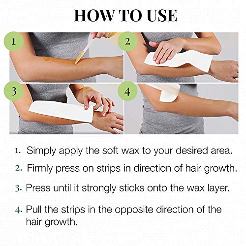 Clean + Easy Extra Large Cloth Wax Strips Roll ? Non-Woven Epilating Roll for Hair Removal, Muslin Wax Strips for Body & Legs, 50 Yards