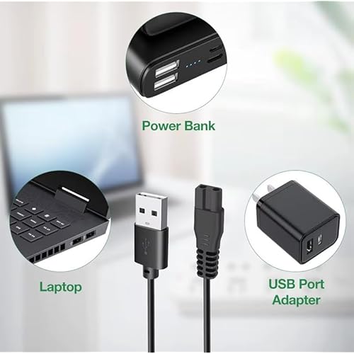 5V USB Charger for Hatteker RFC-588 RFC-598 RFC-690 RFC-692 RFC-696 RSCX-7568 RSCX-9598 Electric Shaver USB Plug Charging Razor Adapter