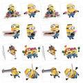 Colorful Despicable Me Temporary Tattoos - 2" x 1.75" (24 Count) - Fun & Easy to Apply Cartoon Character Designs - Perfect for Kids' Parties or Everyday Wear
