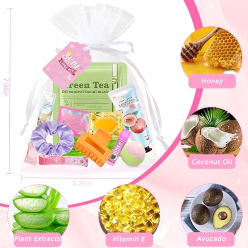 156 PCS Spa Party Supplies for Women|Spa Party Favors Include Face Masks Lip Balm Under Eye Patches |Spa Party Favors for Bridal Wedding Spa Birthday Sleepover Party Supplies Spa Sleepover Kit