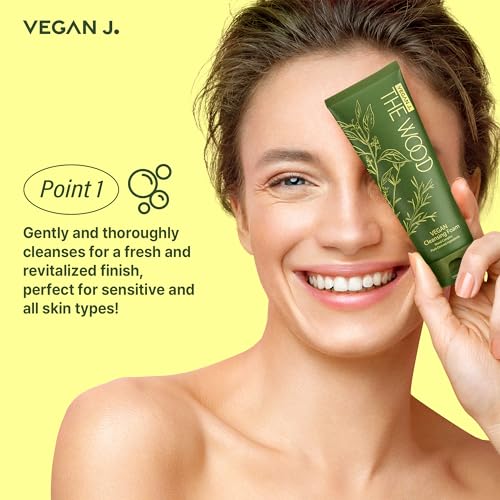 The Wood Vegan Cleansing Foam | Cleans 99.37% Impurities | Vegan Certified - 100ml
