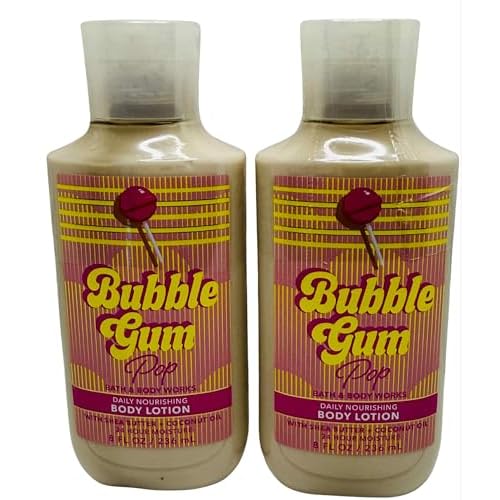 Bath & Body Works Bubblegum Pop Body Lotion 8 Ounces Each Pack of 2