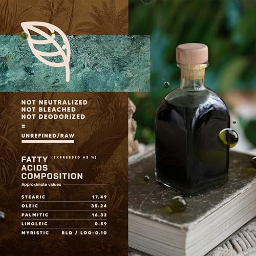 Tamanu Oil | No Chemicals | Natural Scent | Unrefined, Raw, Cold Pressed, Solidifies in Winter | Wild Grown Organic Indian Origin | DIY Face, Body, Scalp & Hair | Aluminium Bottle 20.9 Fl Oz
