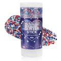 Mysense Patriotic Red White and Blue Body Glitter Stick,4th of July Accessories,Sparkling Face Hair Glitter for Fourth of July Outfit Women Kids,American Pride USA Flag Makeup for Independence Day