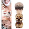 ¡¼?????????????????? ??????????¡½ Mens Skull Head Salon Beard Shaving Brush