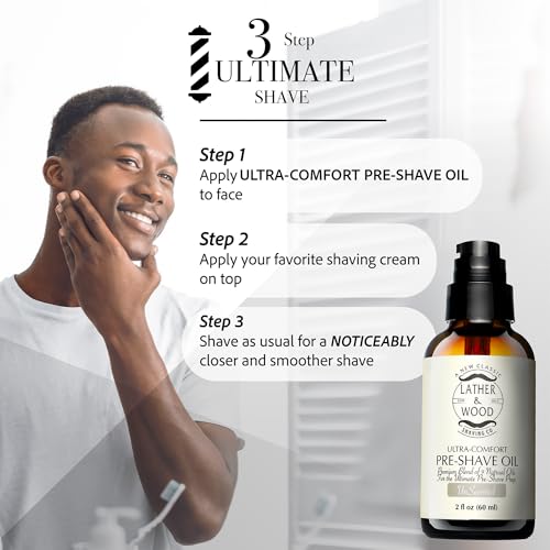 Best Pre-Shave Oil, Unscented, Premium Shaving Oil for Effortless Smooth Irritation-free Shave. 2 Oz ¡¦