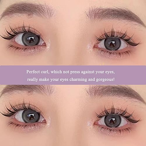 Lash Clusters for Bottom Eyelashes DIY Lash Extension Lower Individual Lashes Natural look, Wispy Bottom Lashes Clear Band 7mm