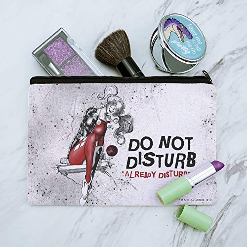 Harley Quinn Already Disturbed Makeup Cosmetic Bag Organizer Pouch