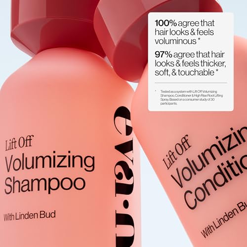 Eva NYC Volumizing Shampoo for Thin, Fine Hair - Instant Volume - Lightweight Cleansing Formula for Thicker Looking Strands - Volumize + Moisturize Hair - Sulfate Free - Salted Citron Scent - 10 fl oz