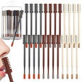 24 Pcs 2 in 1 Nasal Hair Cutter 2026 Upgrade Design Double Sided Nose Hair Trimmer for Men Women Portable 360¡Æ Rotating Manual Nose Nasal Knife Soft Cleaning Brush Box Package (Multicolor)