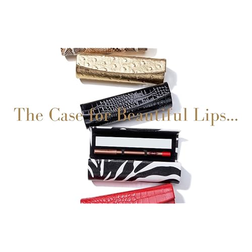 Lipstick Case with Mirror for Purse, Portable Makeup Case Organizer for Lipsticks, Lip Liners, Lip Gloss, & Touch-up Essentials for Effortless Makeup Refreshes, Bamboo Gift Box