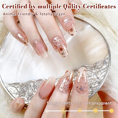GelMala Semi Cured Gel Nail Strips Oriental Design,Long-Lasting,Easy to Apply&Remove Gel Nail Stickers Semi Cured,Easy for begginners (Oiseaux ?maill?s)