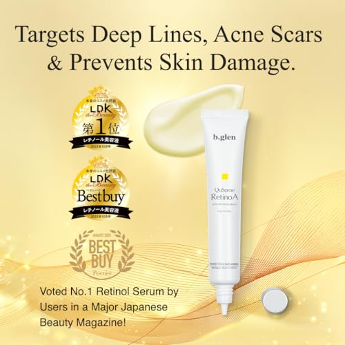 b.glen QuSome RetinoA | Retinol (Vitamin A) | Retinoic Acid Tocopheryl (Vitamins A & E) | Squalane | Organic Shea Butter | Repair Wrinkles | Firms Skin | (15g/0.53oz.)