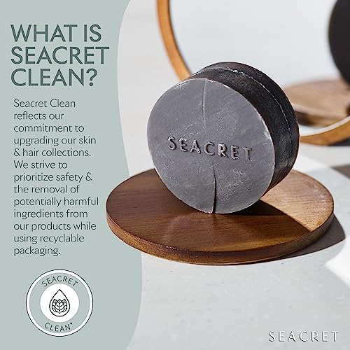SEACRET Minerals From the Dead Sea Luxury Hand and Nail Care Spa Bundle - Mud Bar Soap (4.4 oz), Cuticle Oil (20 mL), Nail Buffing Block (Pack of 2) - 3-Piece Set