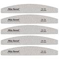 Forte Zebra Halfmoon Nail File 180/180 Blue Center 5 pack
