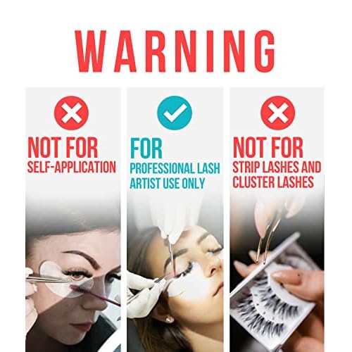 STACY LASH Lightning Speed Eyelash Extensions Glue 10ml + 50ml Shampoo / 0.3 Sec Drying time/Retention ? 6-8 Weeks/Black Adhesive/Paraben & Sulfate Free Safe Makeup & Mascara Remover