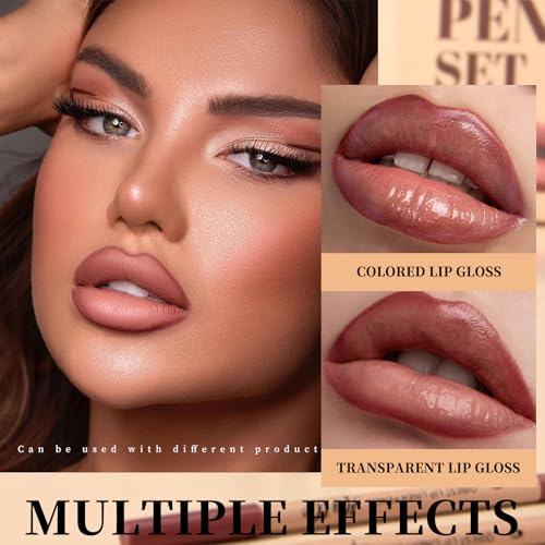 12 Colors Matte Velvet Lip Liner Set, Lipstick Pencil Plump Nude Color Smooth Creamy Longwear High Pigmented Natural Lip Makeup