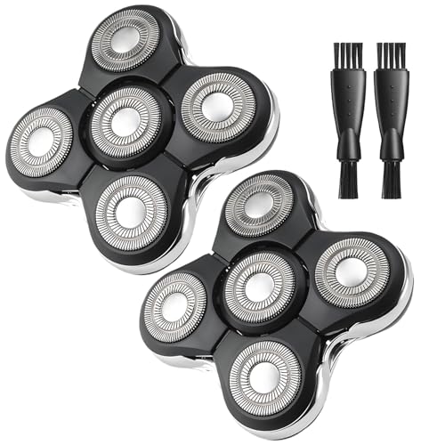 Balder Pro Replacement Head Compatible with Remington Balder Pro Head Shaver XR7000, 2 Pack Remington Shaver Replacement Heads, 2 Cleaning Brush
