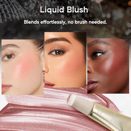 Color Nymph Full Cosmetics Set for Beginner, Makeup Gift Kit for Girls, Women & Teens, Sequin Make up Bag for Starters Includes Lip Gloss, Lipstick, Liquid Blush, Eye shadow Palette, Mascara etc