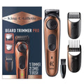 King C. Gillette Beard Trimmer PRO with 40 beard length settings in precise 0.5mm steps, cordless design & 1 trimmer, 1 brush, 2 combs, 1 charger and 1 T-blade